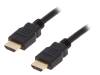 44505, Кабель; HDMI 2.0; вилка HDMI, с обеих сторон; 5м; черный, Goobay