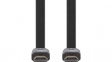 CVGP34100BK15 HDMI Cable with Ethernet Flat HDMI Plug - HDMI Plug 1.5m