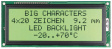 EA P202-B2HNLED ЖК-точечная матрица 9.22 mm 2 x 20