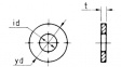 BRB 3,2X7X0,5 / CLL726 3,2 [200 шт] Plain Washer