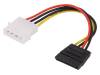 CS0003, Кабель: SATA-AT/ATX; SATA вилка, гнездо AT/ATX; 150мм, LOGILINK