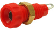 CL1452D Laboratory socket Pack of 5 diam. 4 mm Red
