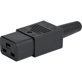 4795.0000, IEC cable plug, straight Black, Schurter