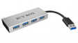 IB-AC6104 USB Hub, 4x USB A Socket - USB A Plug