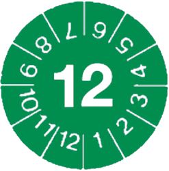 PRP-20-02-GN-14 [8 шт], Test stickers green 2014 PU=8 ST, Marking