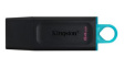 DTX/64GB-2P USB Stick, 2 pcs, DataTraveler Exodia, 64GB, USB 3.1, Black/Blue