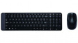 920-003168 Keyboard and Mouse, 1000dpi, MK220, UK English, QWERTY, Wireless