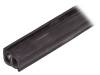 GN 2180-EPDM-13-D-10, Защитная кромка; EPDM; L:10м; черный; Толщ.панели:1?3,5мм; H:13мм, ELESA+GANTER