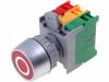 PFL22-1O/C R, W/O LAMP Переключатель: кнопочный; 2; NC + NO; 3A/230ВAC; 22мм; красный