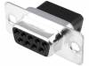 DE09-SR, Вилка; D-Sub; PIN:9; "мама"; без контактов; на провод; 250В, ADAM TECH