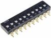 A6S-0101-H, Переключатель: DIP-SWITCH; Кол-во секций:10; ON-OFF; Шаг:2,54мм, Omron