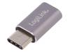 AU0041 Адаптер; USB 2.0,USB 3.1; гнездо USB B micro, вилка USB C