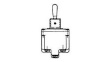 4TL11-5 Toggle Switch, 4PDT, Latched And Momenta