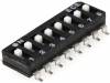 DM-08-V, Переключатель: DIP-SWITCH; Кол-во секций:8; ON-OFF; 0,1A/50ВDC, DIPTRONICS