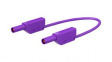 28.0124-07526 Test Lead, Violet, 750mm, Gold-Plated