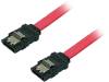 CS0001, Кабель: SATA; 2 вилки SATA типа L; 500мм; красный, LOGILINK