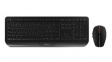 JD-7000CH-2 GENTIX Wireless Keyboard and Mouse, 2000dpi, CH Switzerland/QWERTZ, USB, Black