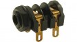 CL11607 / S2/BNB GOLD Mono Switched Jack Socket, Panel Mount, 6.35 mm, 2 Poles, 5A, Gold