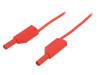 28.0124-20022, Измерительный провод; ПВХ; 2м; красный; 32А; Покрытие: позолота, Staubli (former Multi-Contact )