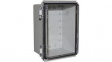 CHDX8-324C X8 Heavy Duty Hinged Enclosure, ABS, Transparent Lid, 135 x 185 x 100 mm, IP66/6