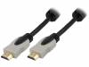 DK-330112-010-D, Кабель; HDMI 1.4; вилка HDMI, с обеих сторон; 1м; черный, DIGITUS