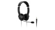 K33597WW Headset, Stereo, On-Ear, Stereo Jack Plug 3.5 mm, Black