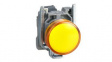 XB4BVG5 LED Indicator, Orange, 22mm, 120V, Screw Clamp Terminal