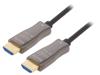 AK-330125-300-S Кабель; HDCP 1.4,HDCP 2.2,HDMI 2.0,оптический; 30м; черный