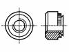 M8/BN200 Гайка; круглая; M8; закаленная сталь; Покрытие: цинк; нажимная