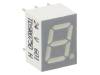 TDSR0750-HI, Дисплей: LED; 7-сегментный; 7мм; красный; 0,7-2,2мкд; анод; II.зн:1, Vishay