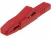AK2SRT, Crocodile clip; 25A; red; Grip capac: max.9.5mm; Socket size:4mm, Hirschmann