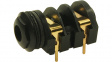 CL13106G / S4P/BNB/PCC GOLD Jack panel socket diam. 6.35 mm black 2 poles