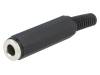 KLK 3 SCHWARZ, Вилка; Jack 6,3мм; "мама"; stereo; с амортизатором; прямой; пайка, Lumberg Automation (Belden brand)