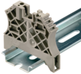 1061200000, WEW 35/2 End bracket Dark Beige, Weidmuller