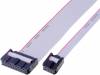 FC14300-S, Шлейф с разъемами IDC; 14x28AWG; Ш.шлейфа:1,27мм; 0,3м, Amphenol