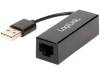 UA0158, Адаптер USB / Fast Ethernet; USB 2.0; гнездо RJ45,вилка USB A, LOGILINK