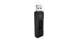 VP28G USB Stick with Slide-In Connector, 8GB, USB 2.0, Black