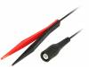 KML 7499/PZ/RG174/100, Провод Кельвина; 1м; черный и красный; 1А; 70ВDC, Schutzinger