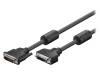 60978, Кабель; гнездо DVI-D (24+1), вилка DVI-D (24+1); 10м, Goobay