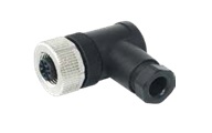 A012.03.02.112.001.0000, M12 A-Code 3 Pin Female 90° - Field Attachable - 3x0.75 mm2 max., Nemus