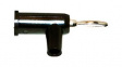 BU-P1825-0 Stackable Banana Plug 10pcs, Black, 15A, 5kV, Nickel-Plated