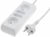 PS-462-5.0, Сетевой удлинитель; Гнезда:4; ПВХ; белый; 2x1мм2; 5м; 10А, JONEX