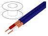 C121 BLUE, Провод: микрофонный; 2x0,25мм2; синий; OFC; ПВХ; -15?70°C; 4,5x9мм, Tasker