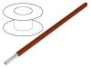 2845/19 BR005 [30 м] Hook-Up Wire, 0.38 mm2, Brown Copper Strand, Silver Plated PTFE