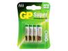 24A-F4W, Батарея: щелочная; 1,5В; AAA; Кол-во бат:4, GP Batteries