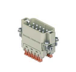 CSAHM 10, male insert, 10 poles + PE, ILME