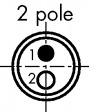 PCA.1S.302.CLLCS2Z Разъем кабеля, серии S 2 штырька Число полюсов=2