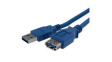 USB3SEXT1M Extension Cable USB-A Plug - USB-A Socket 1m USB 3.0 Blue