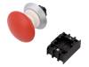 NDRZ50RT Switch: emergency stop; 2-position; 22mm; red; Illumin: none; IP67