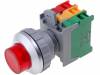LXL30-1O/C R, W/O LAMP Переключатель: кнопочный; 1; NC + NO; 30мм; красный; BA9S, лампочка